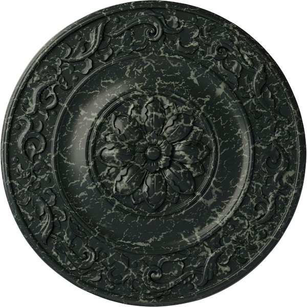 Ekena Millwork Milan Ceiling Medallion, Hand-Painted Painted Turtle Crackle, 47 5/8"OD x 2 3/4"P CM47MIPTC - main